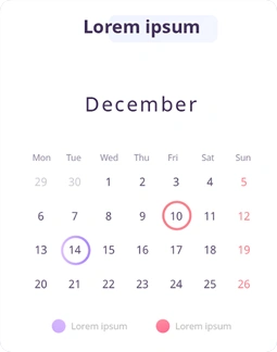 CodBe Calendar feature